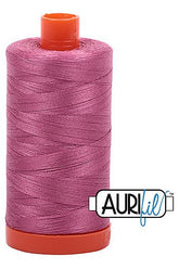 Aurifil Mako 50wt Cotton 1300 m 1422 yd. spool - 2452 Dusty Rose